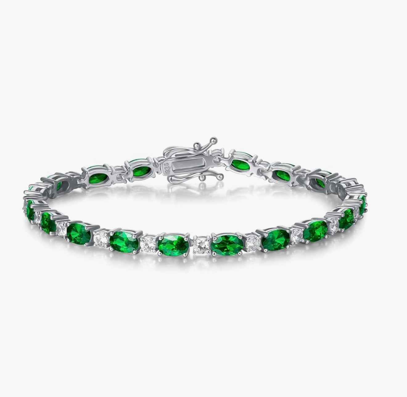 FANCIME Birthstone Bracelets Sterling Silver Tennis Bracelets Charm Fine Jewelry Birthday Gifts for Women