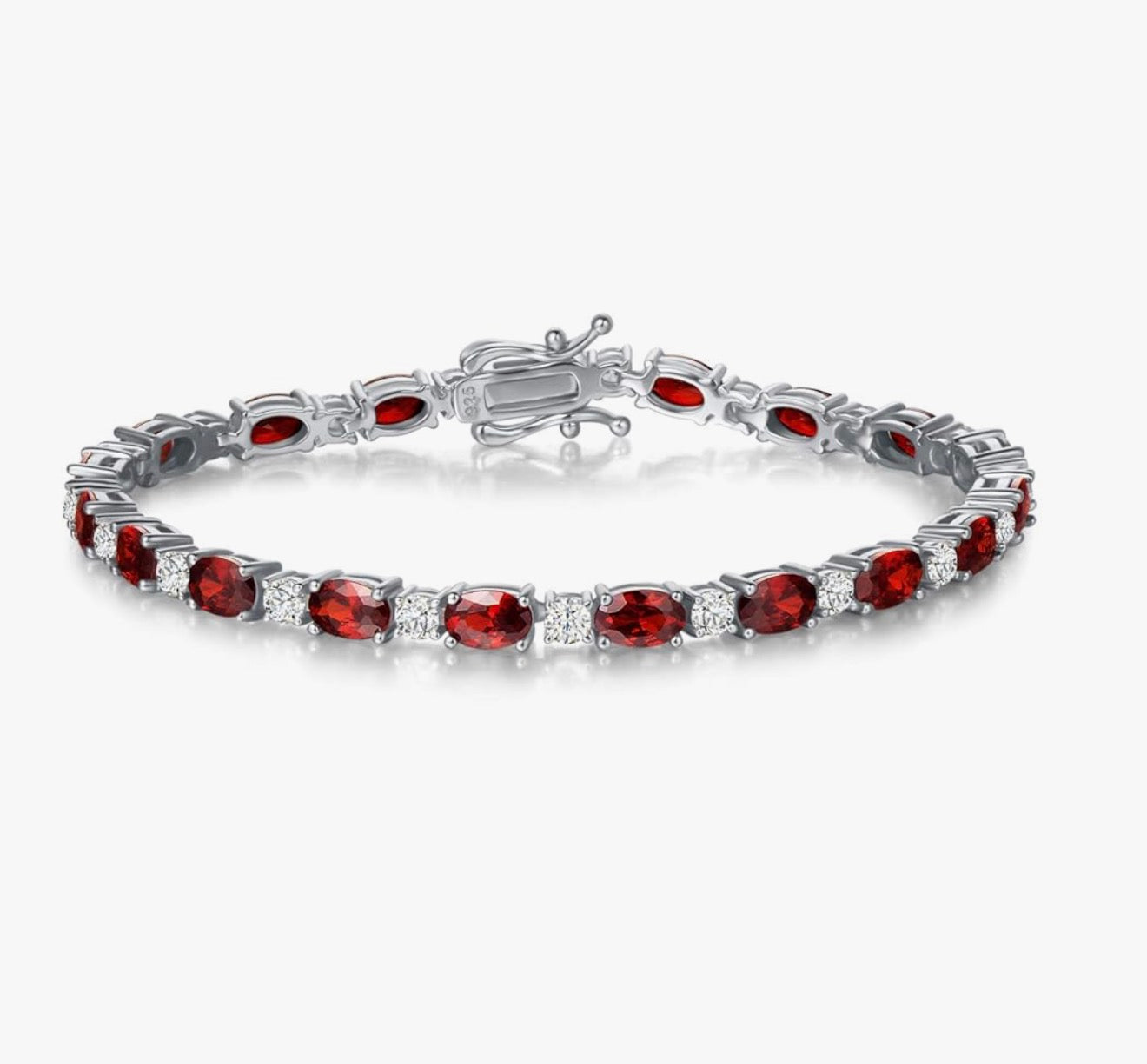 FANCIME Birthstone Bracelets Sterling Silver Tennis Bracelets Charm Fine Jewelry Birthday Gifts for Women