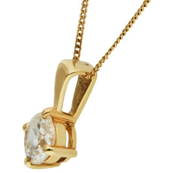 18ct Yellow Gold 0.70ct Diamond Pendant